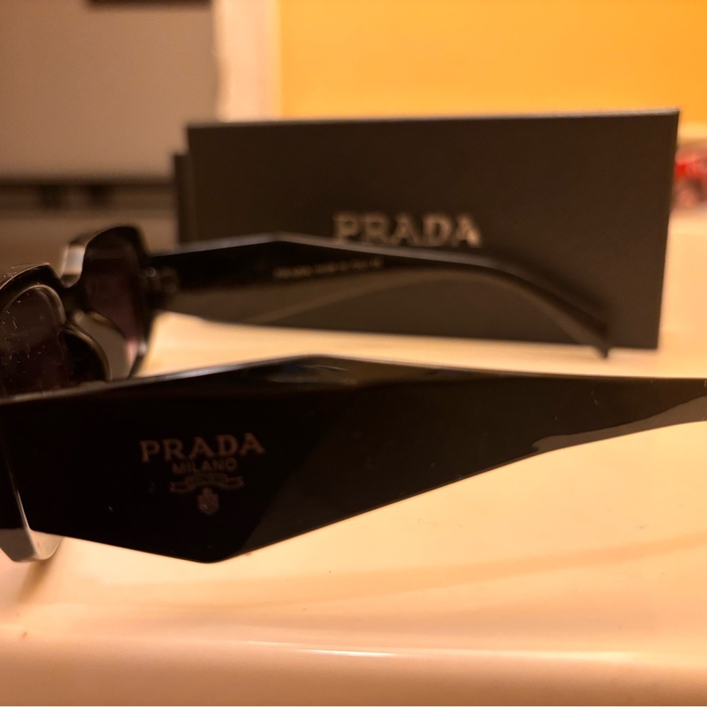 Prada Glossy Black Eyewear - Picture 1 of 4